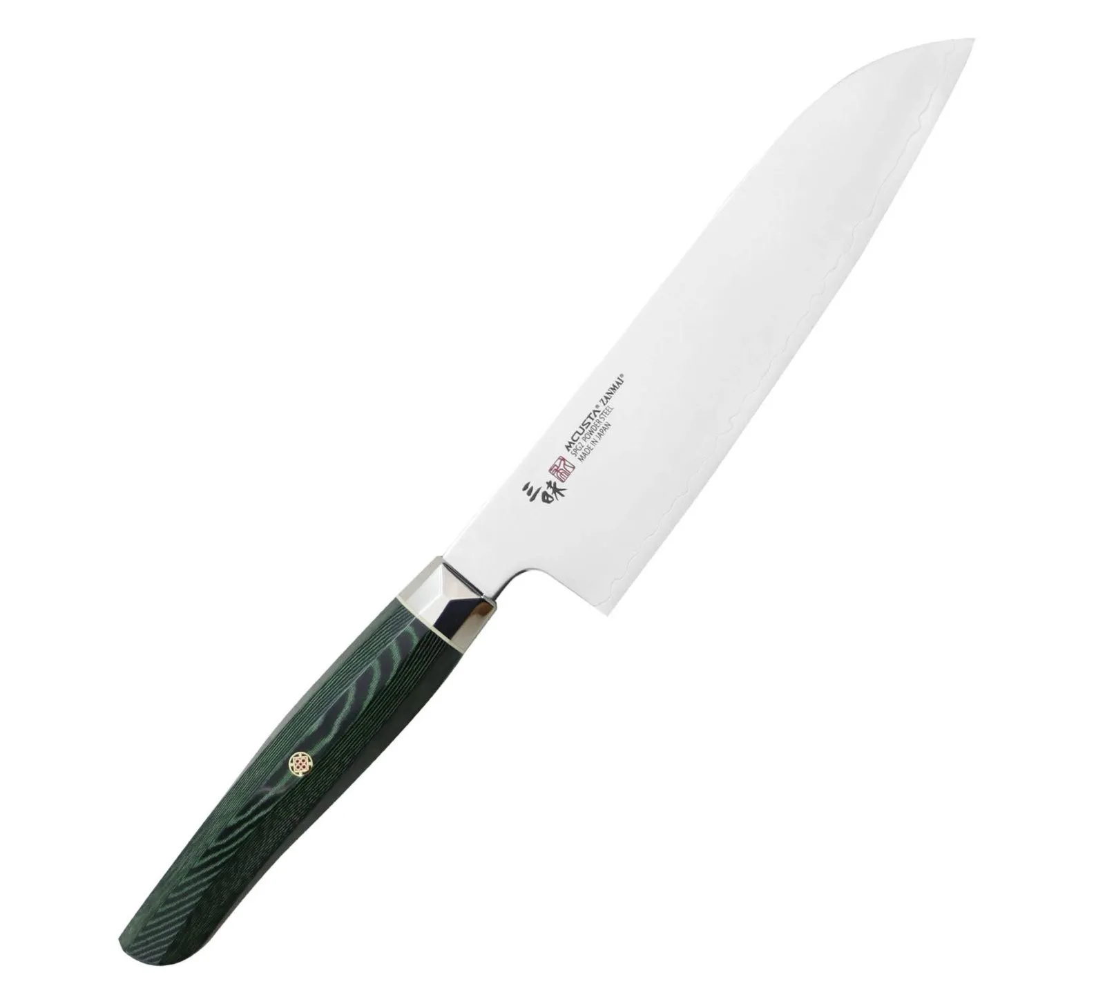 Mcusta Zanmai Green Revolution SPG2 Nóż Santoku 18 cm