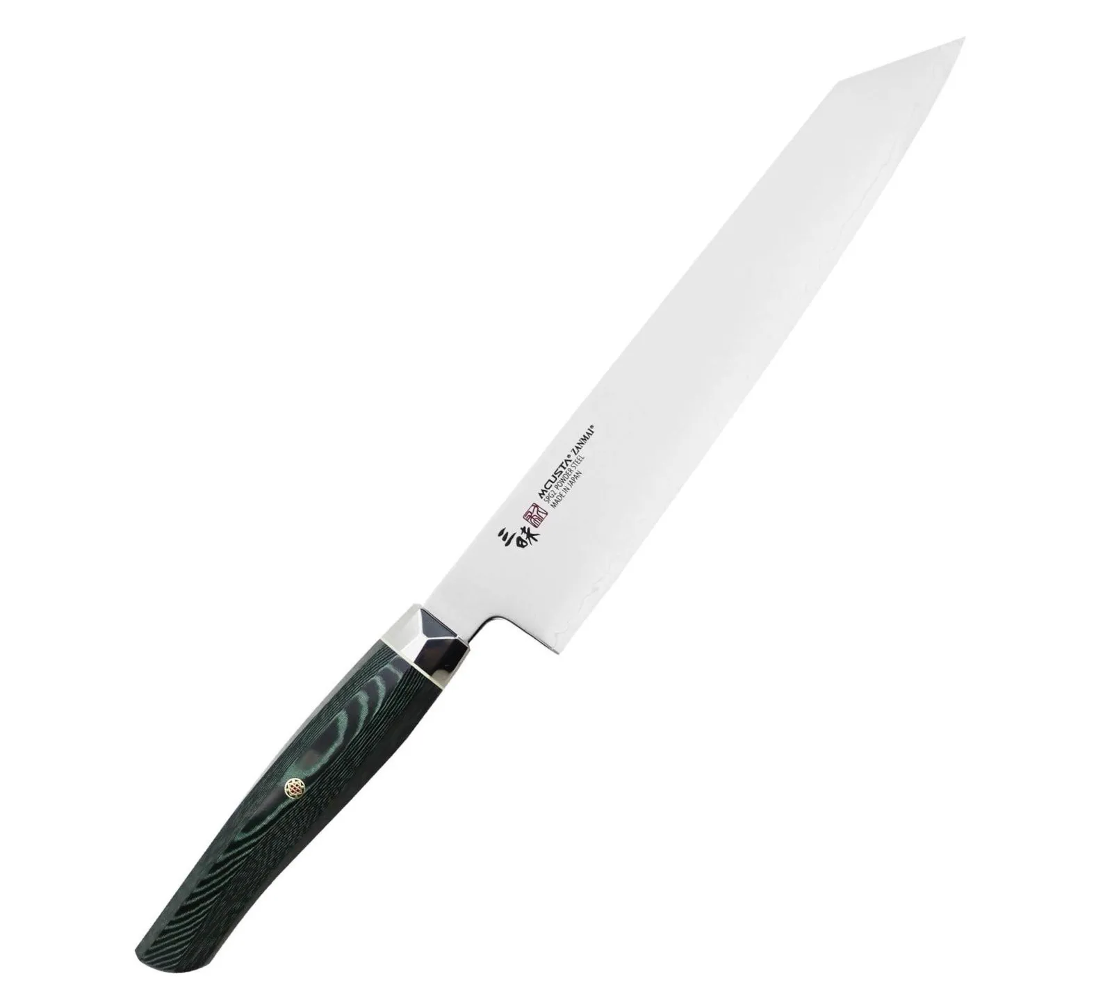 Mcusta Zanmai Green Revolution SPG2 Nóż Kiritsuke Gyuto 23 cm