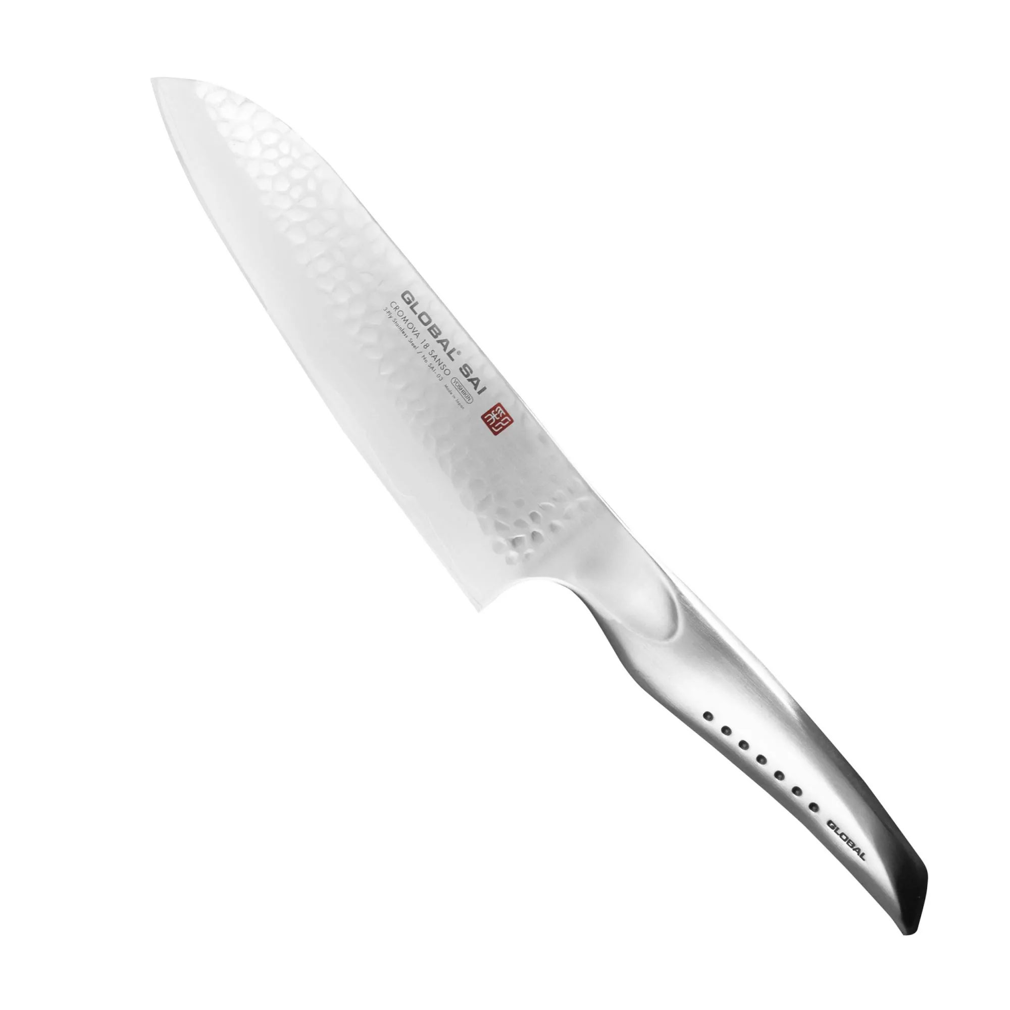 Global SAI Nóż Santoku 19 cm
