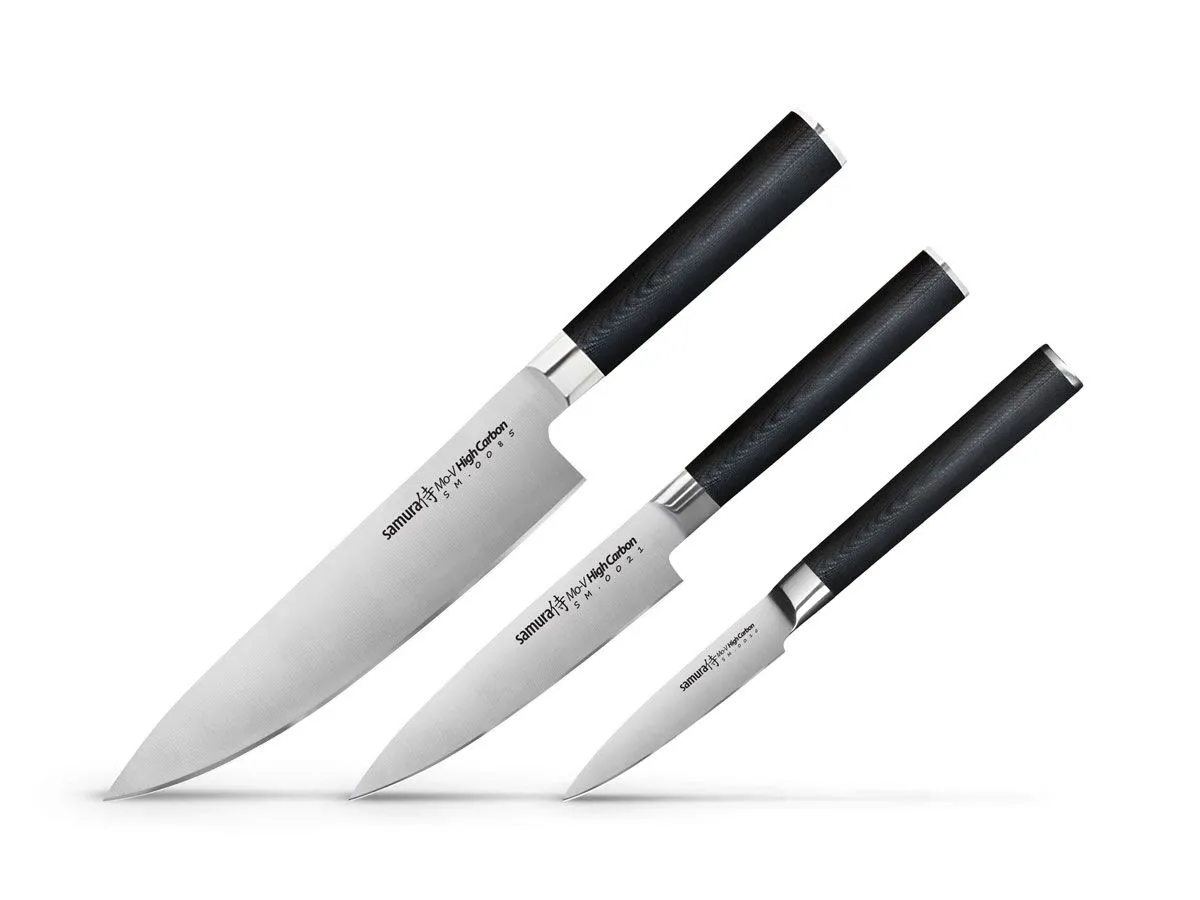 Samura MO-V SET 3 PZ (CUOCO-FILETTARE-SPELUCCHINO) SM-0220