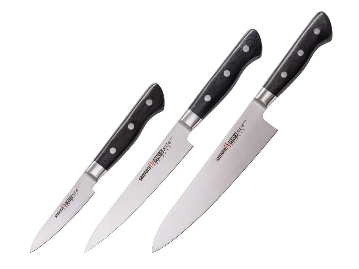 Samura PRO-S SET 3 PZ (CUOCO-FILETTARE-SPELUCCHINO) SP-0220