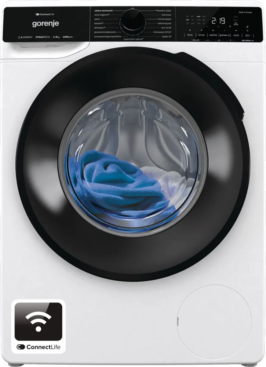 Gorenje WPNA94A3RWIFI pralka, 9 kg, 1400 obr/min