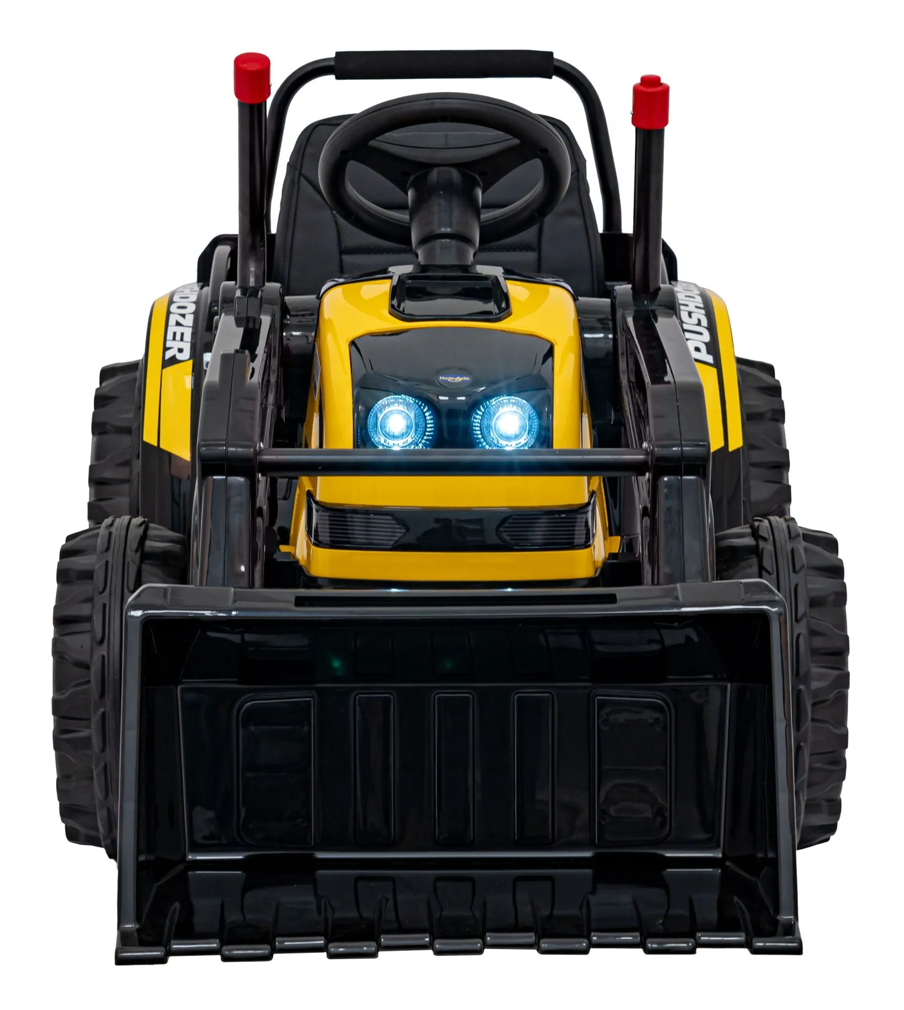 Koparka Traktor na akumulator dla dzieci Żółty + Ruchome Ramię Łyżka + Pilot + Wolny Start + Radio FM + LED