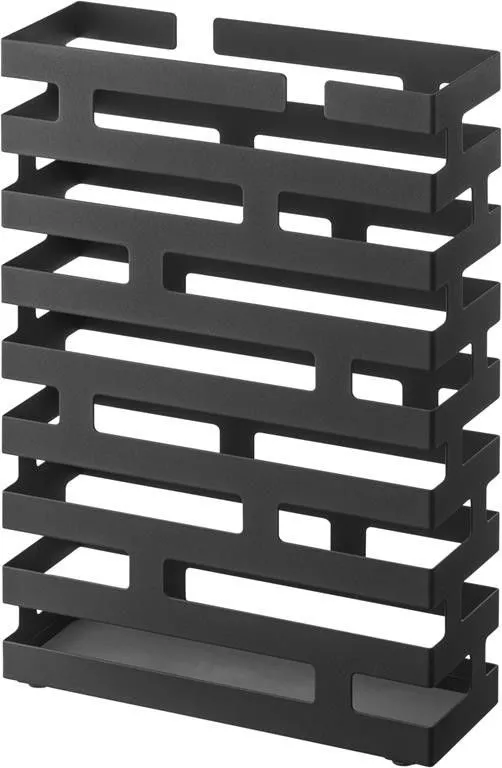 Stojak na parasole BRICK szeroki czarny
