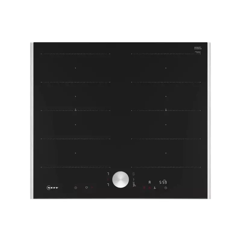 Neff T66TTX4L0, płyta indukcyjna, 60 cm, czarna, listwy stalowe