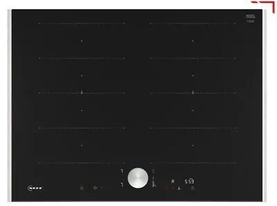 Neff T67TTX4L0, płyta indukcyjna, 70 cm, czarna, listwy stalowe