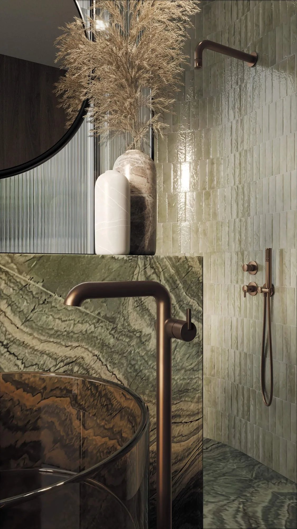 Deante Zestaw prysznicowy podtynkowy z główką prysznicową