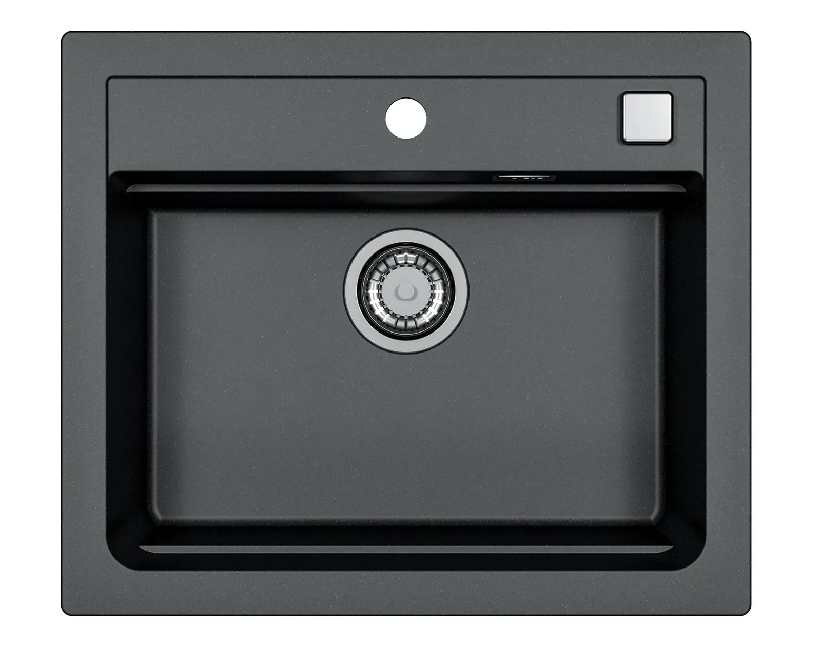 Alveus ATROX 30 kol. 91 CZARNY  zlew Granital 1 kom. z syfonem POP-UP 3 1/2"