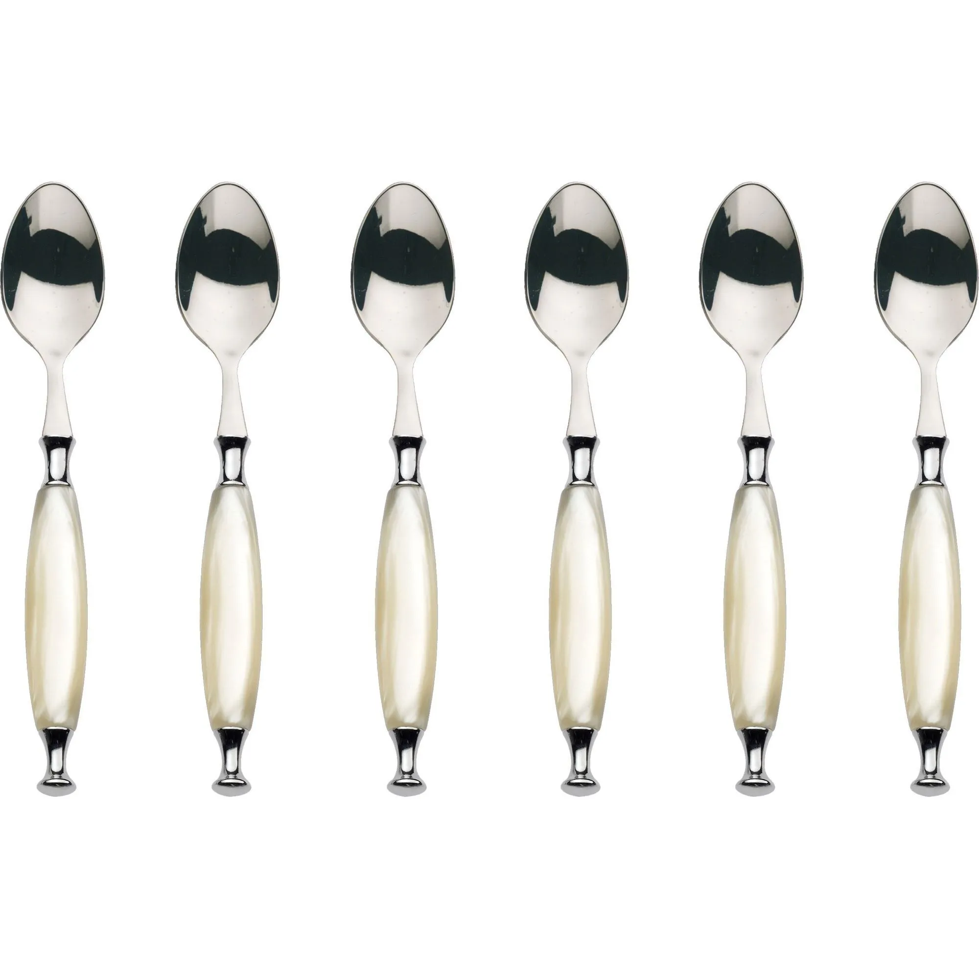6 pc moka spoon coun. crom. ivor