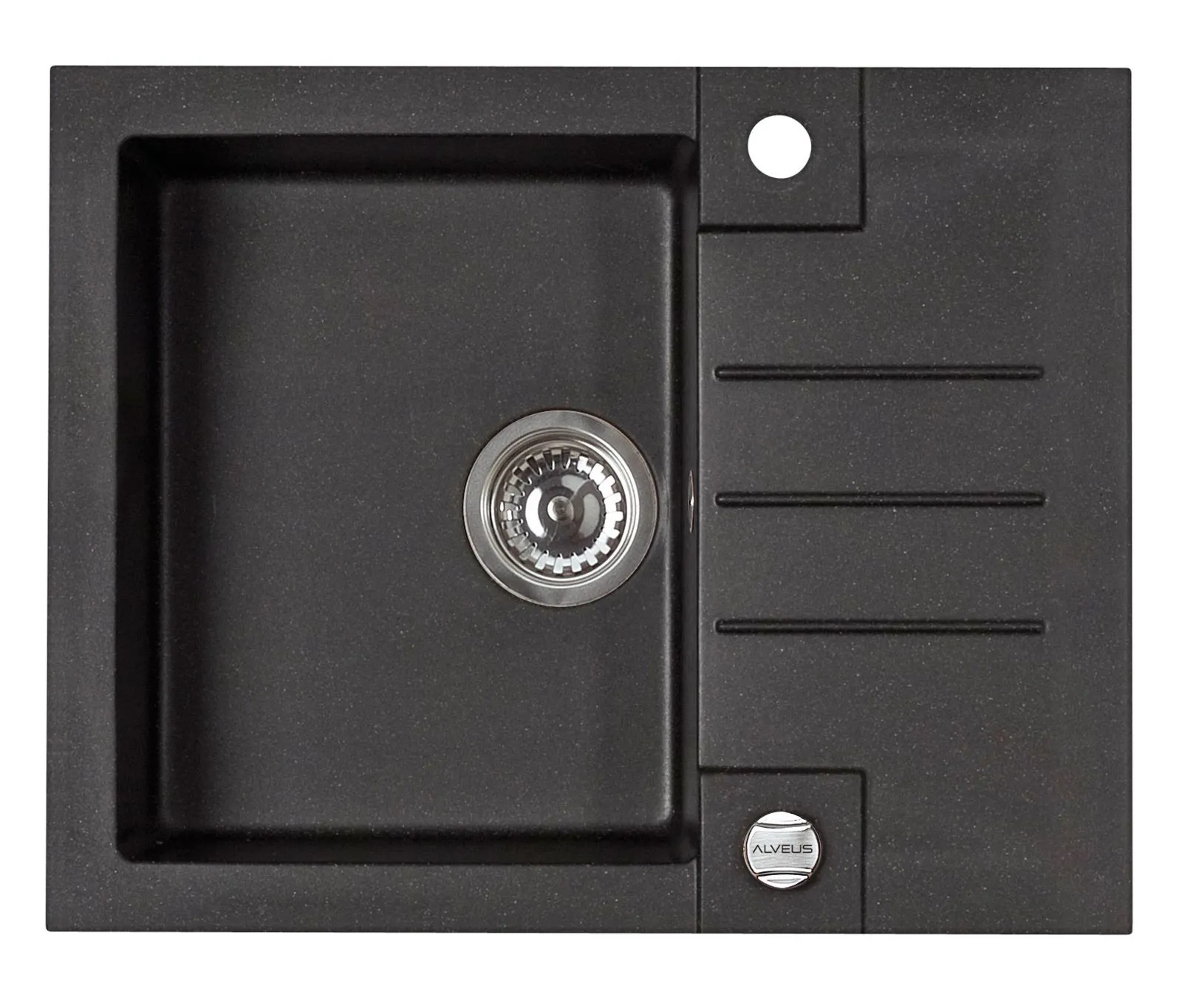 Alveus ROCK 30 kol. 05 twilight (59,5x47,5) zlew Granital+ 1kom. z syfonem POP-UP