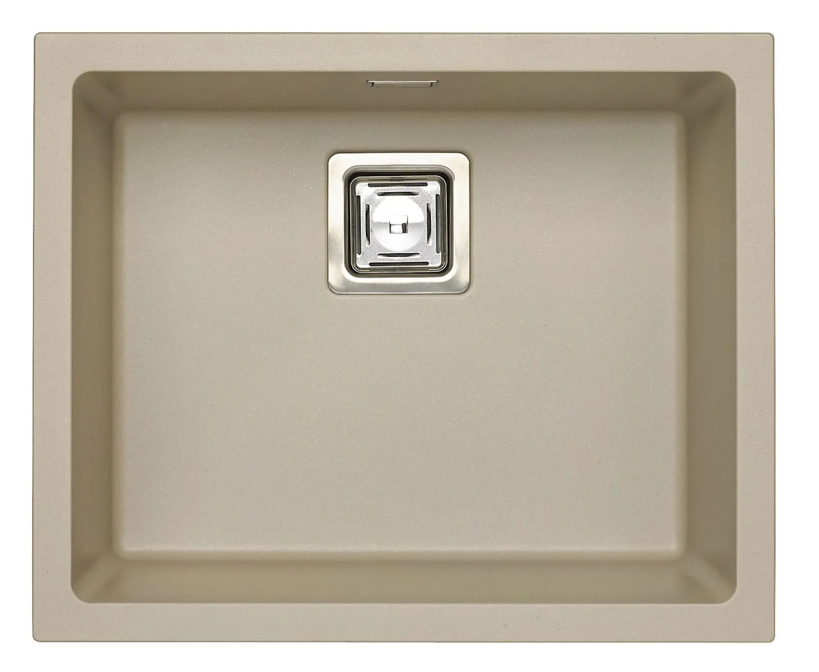 Alveus QUADRIX 50 kol. 02 pebble (56x46)  Zlew Granital+ z syfonem POP-UP