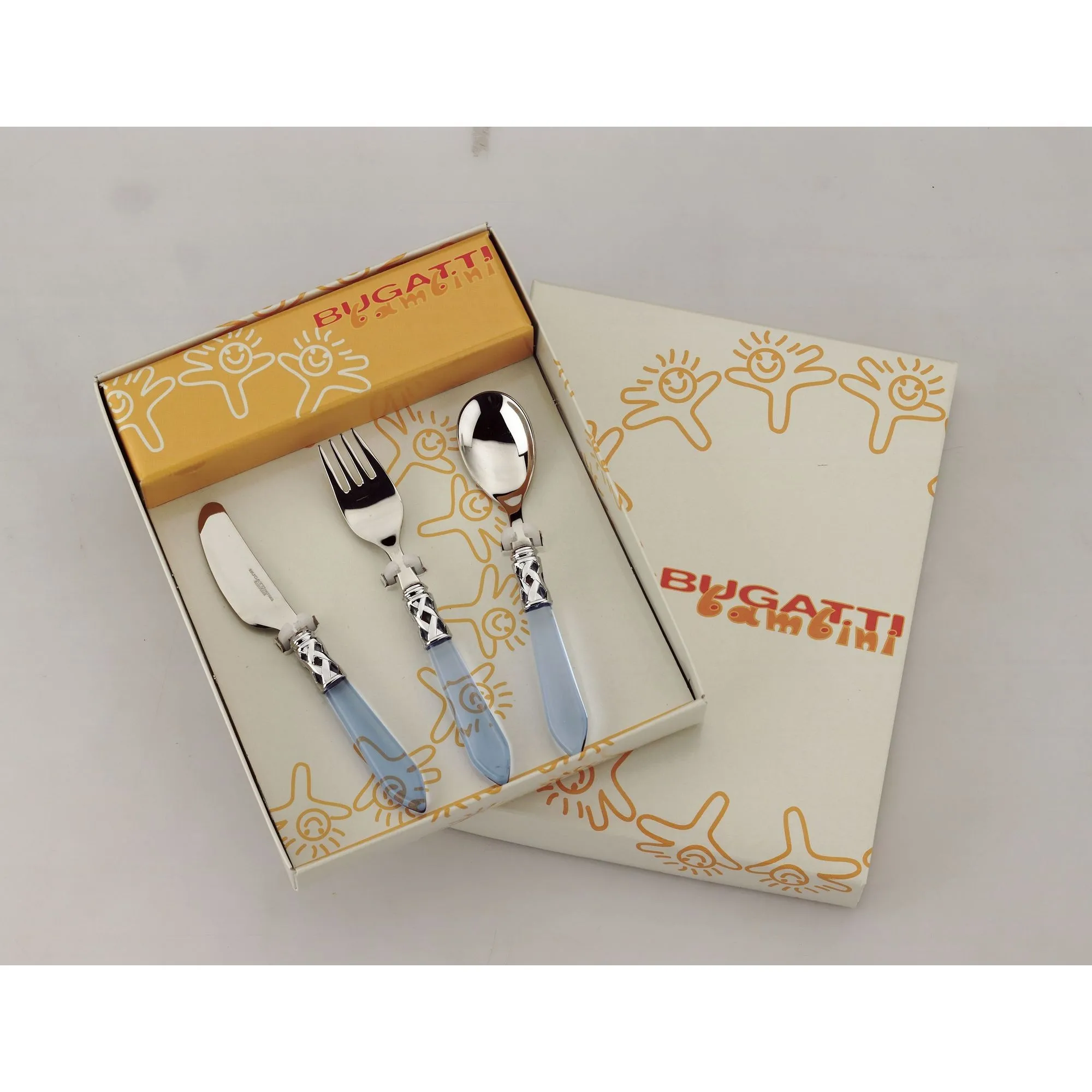 Baby Aladdin blu - 3 cz. zestaw sztućców