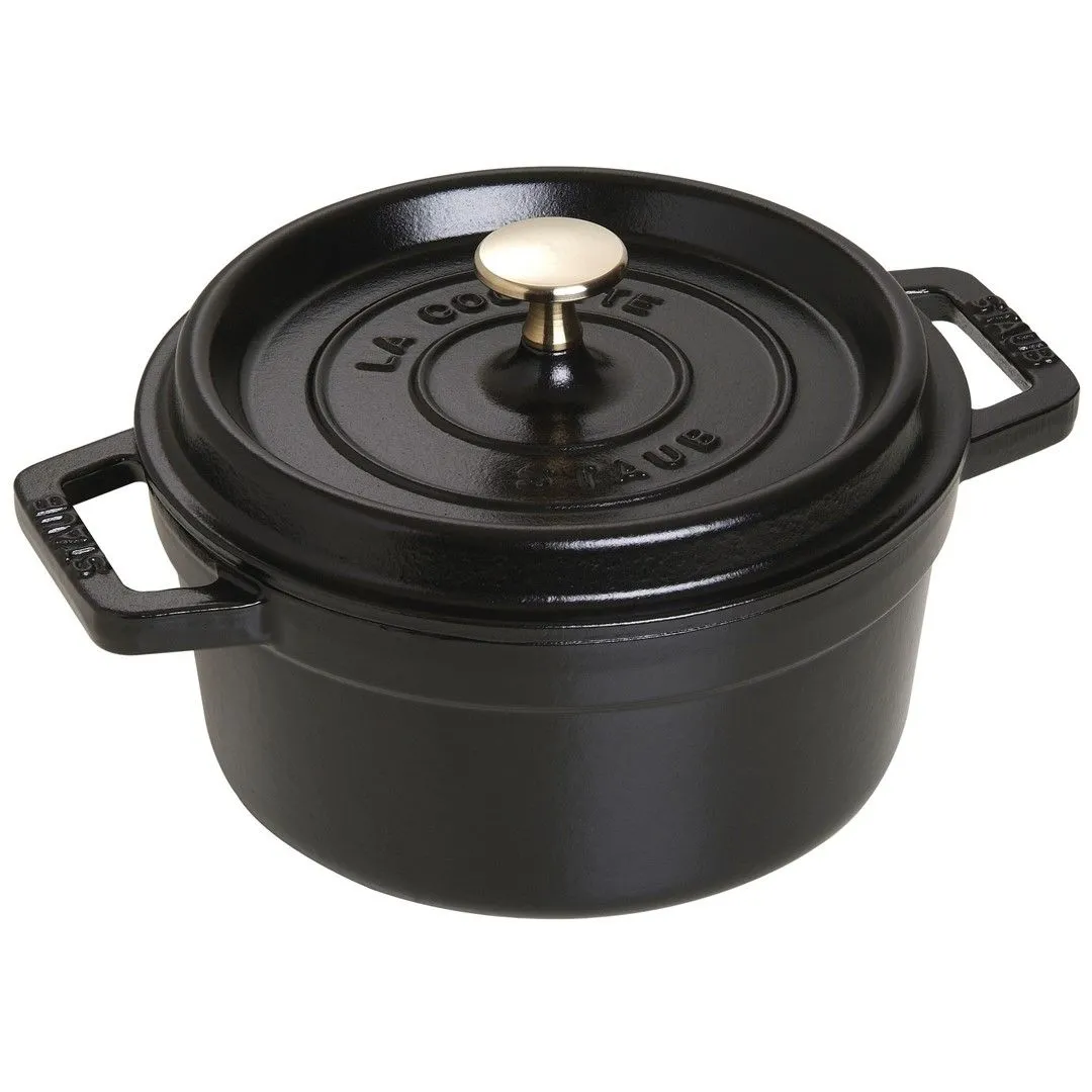 STAUB LA COCOTTE Garnek żeliwny okrągły 2.2 ltr, czarny