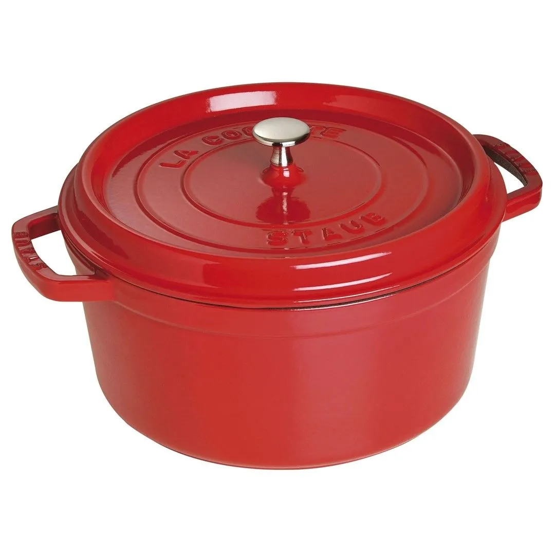 STAUB LA COCOTTE Garnek żeliwny okrągły 6.7 ltr, czerwony