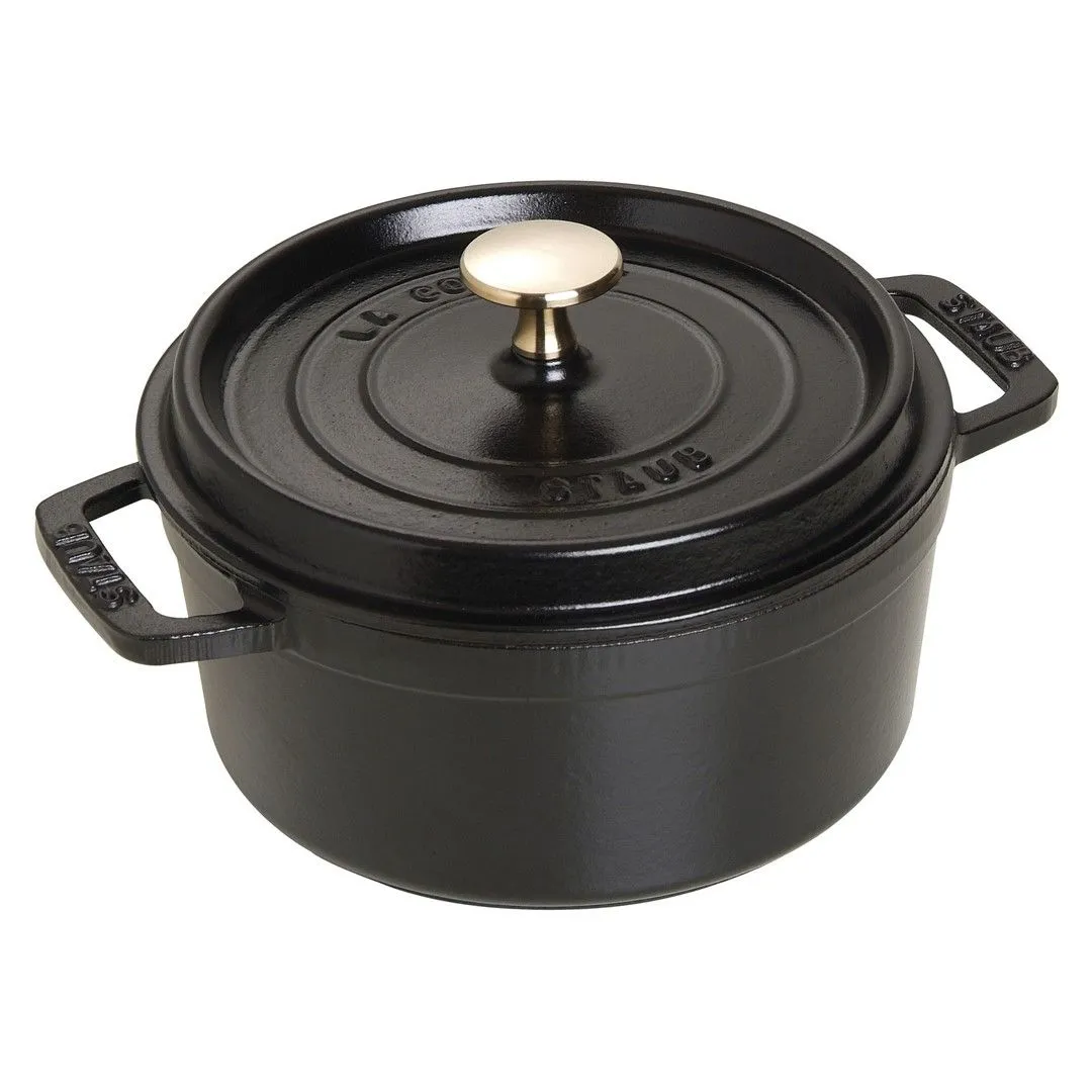 STAUB LA COCOTTE Garnek żeliwny okrągły 1.7 ltr, czarny
