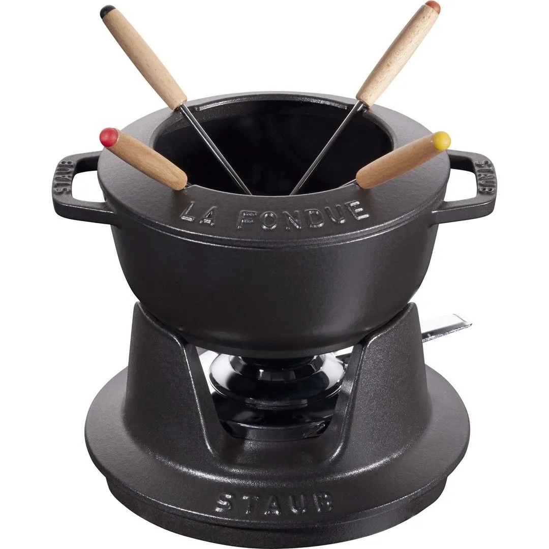 STAUB Zestaw do fondue 16 cm, czarny