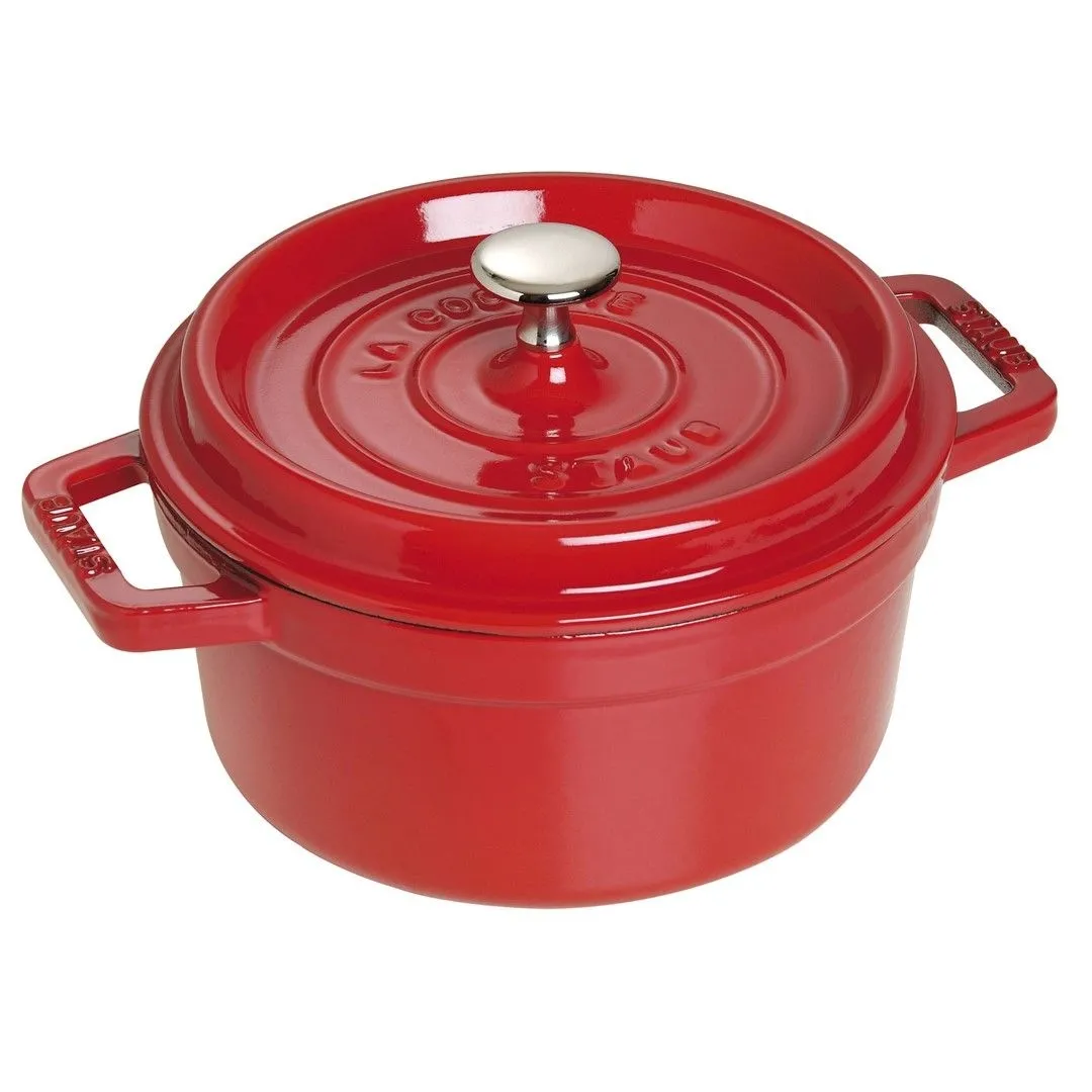 STAUB LA COCOTTE Garnek żeliwny okrągły 2.2 ltr, czerwony