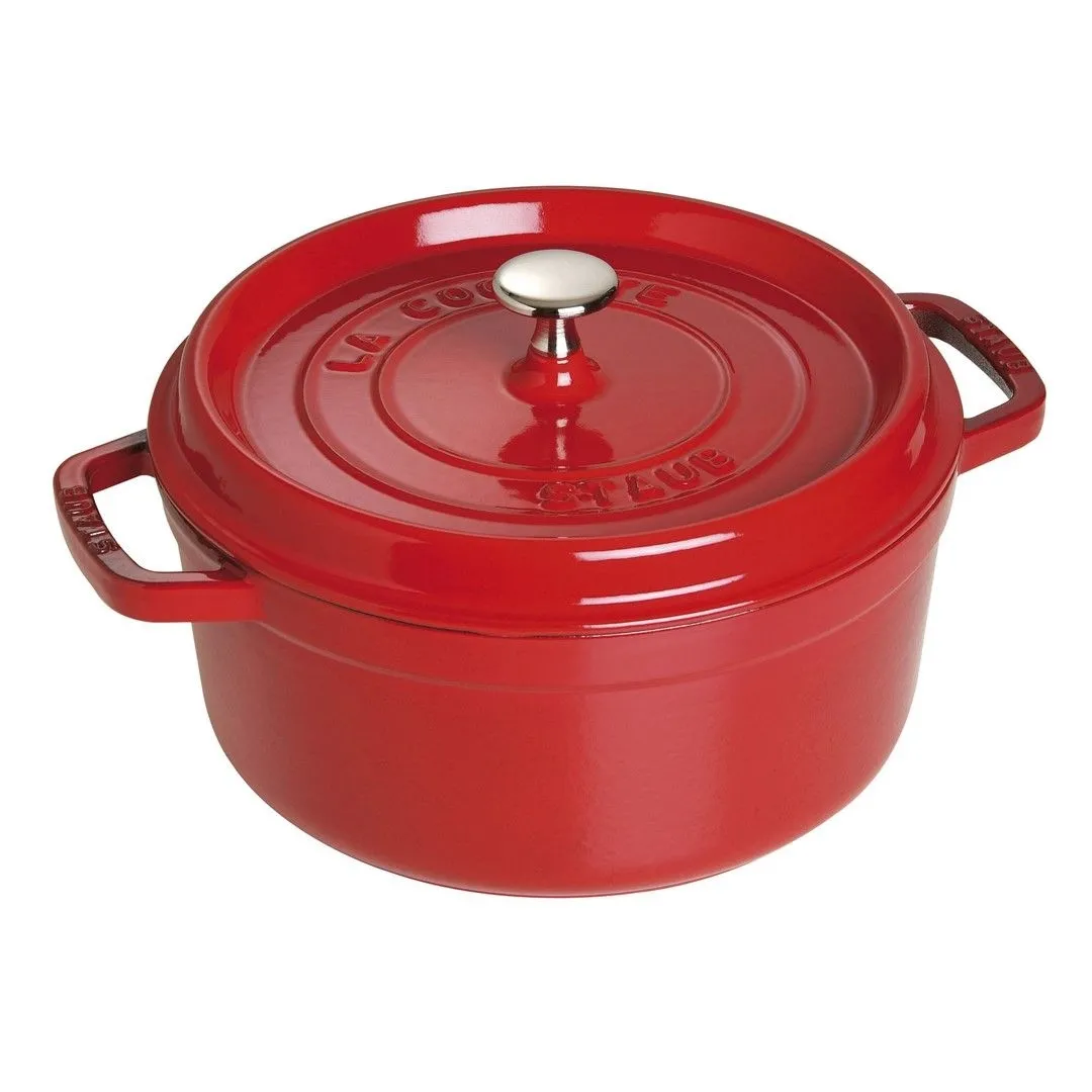 STAUB LA COCOTTE Garnek żeliwny okrągły 3.8 ltr, czerwony