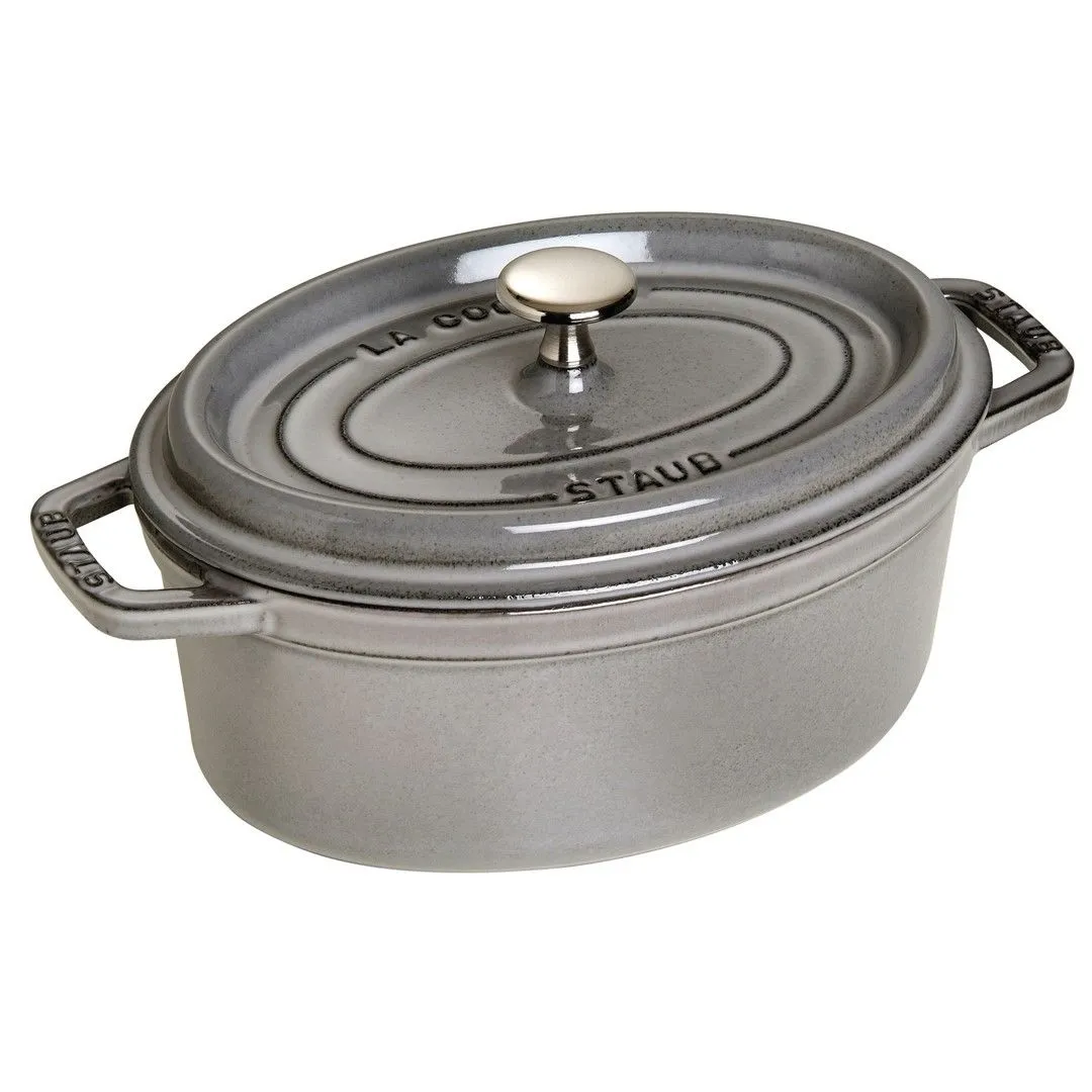 STAUB LA COCOTTE Garnek żeliwny owalny 2.35 ltr, grafitowy