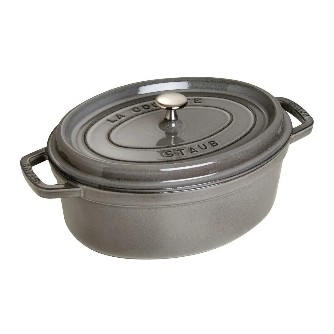 STAUB LA COCOTTE Garnek żeliwny owalny 3.2 ltr, grafitowy