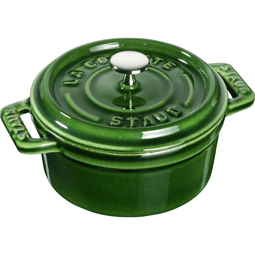 STAUB MINI COCOTTE Mini garnek żeliwny okrągły 250 ml, zielony