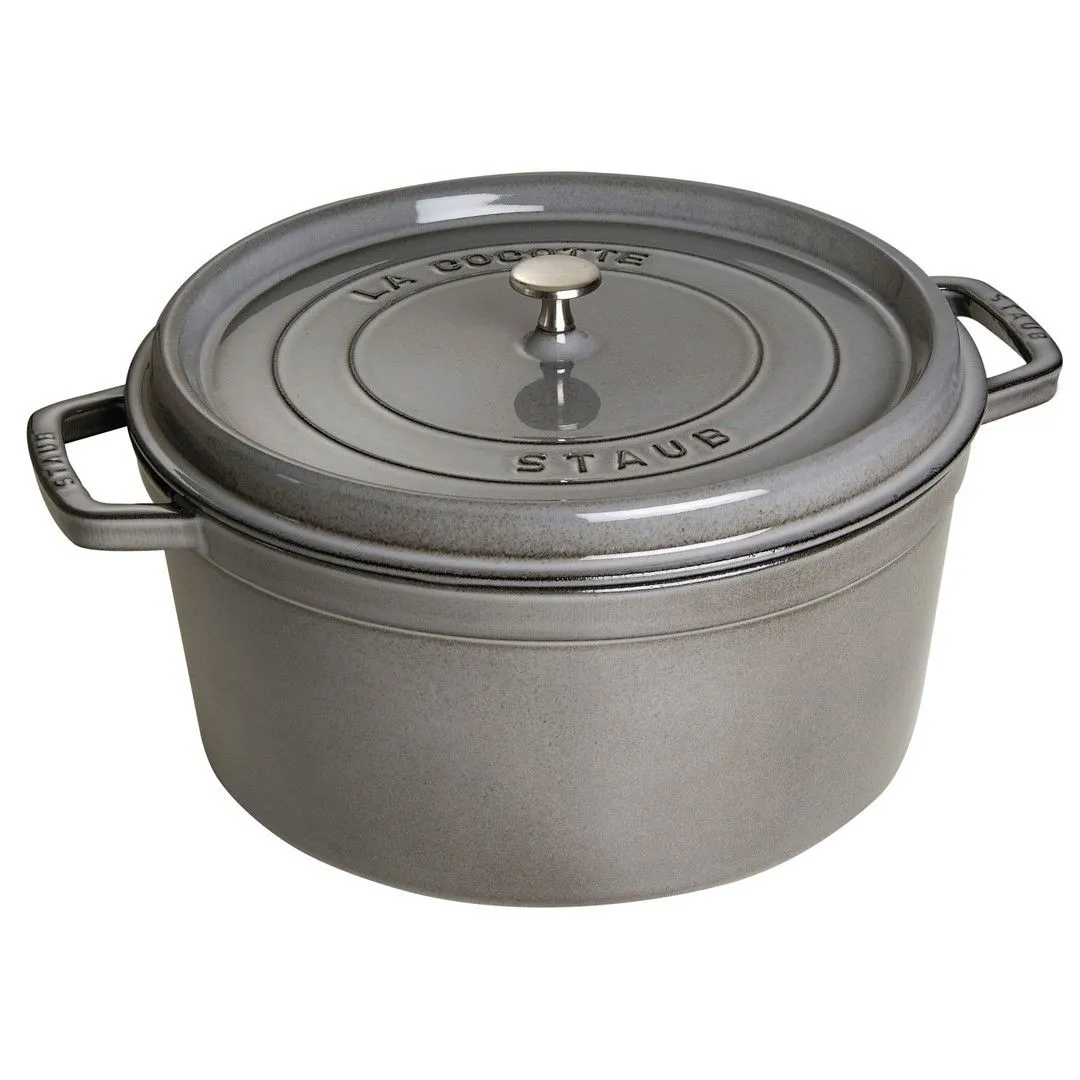 STAUB LA COCOTTE Garnek żeliwny okrągły 12.6 ltr, grafitowy