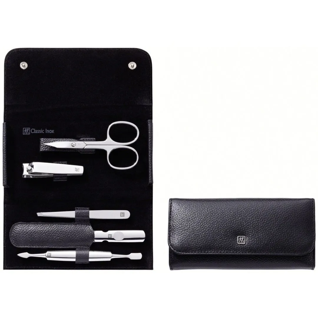 ZWILLING CLASSIC INOX Zestaw do manicure - czarne etui, 5 elementów