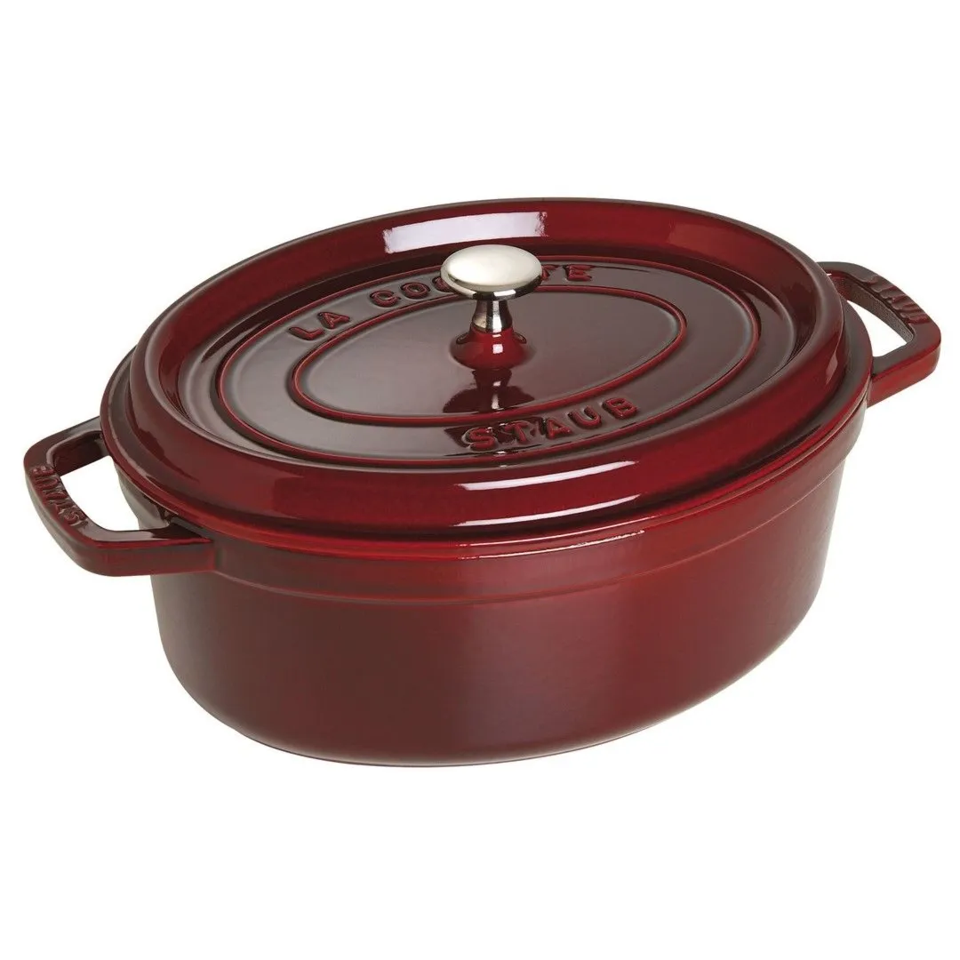 STAUB LA COCOTTE Garnek żeliwny owalny 4.2 ltr, grenadynowy
