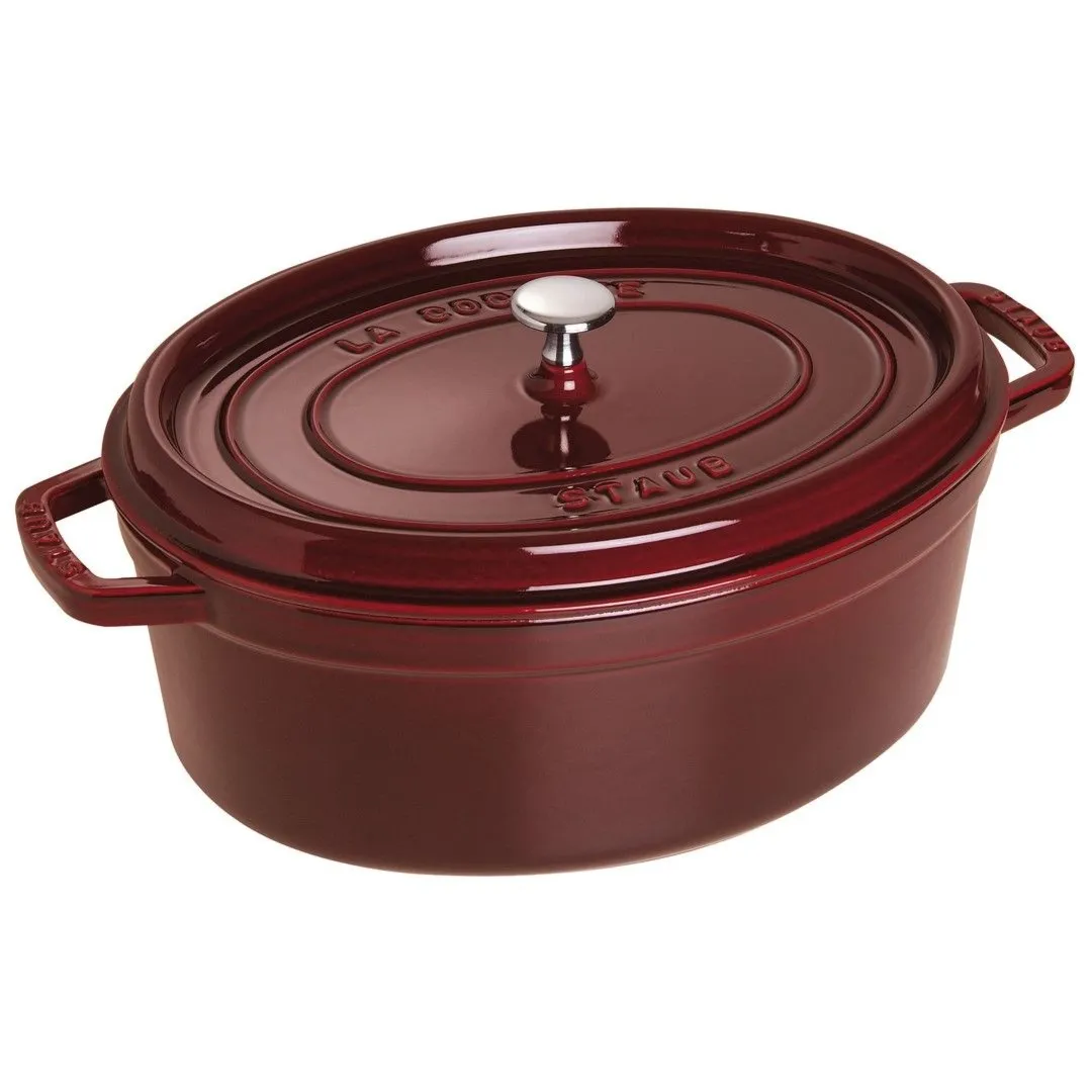 STAUB LA COCOTTE Garnek żeliwny owalny 2.35 ltr, grenadynowy