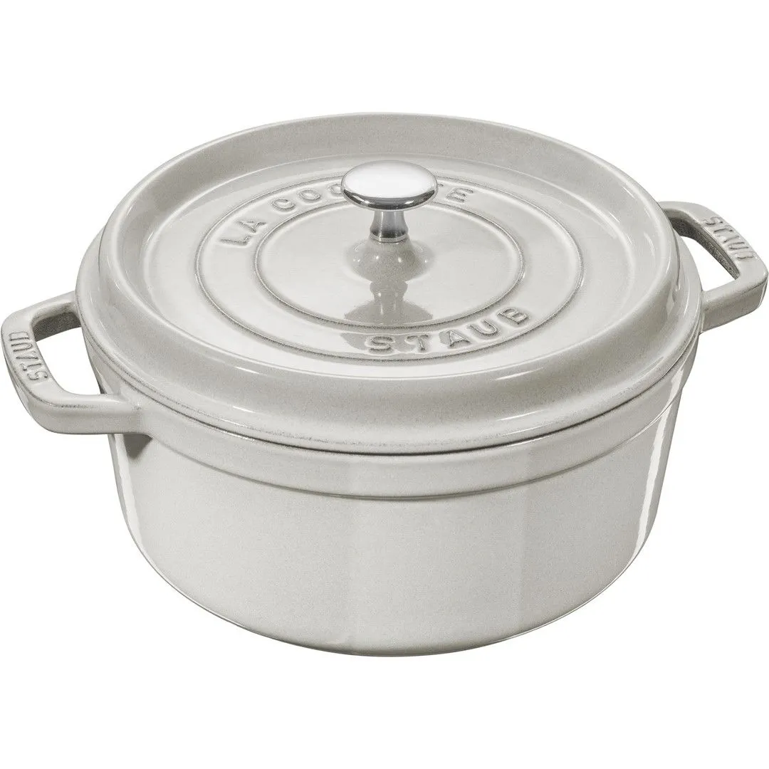 STAUB LA COCOTTE Garnek żeliwny okrągły 6.7 ltr, truflowy
