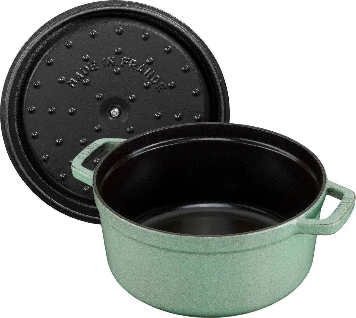 STAUB LA COCOTTE Garnek żeliwny okrągły 2.6 ltr, miętowy
