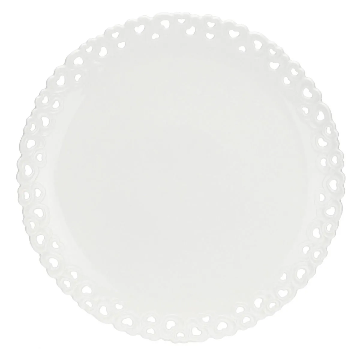 LA PORCELLANA BIANCA VALENTINO Zdobiony talerz do ciasta 34 cm