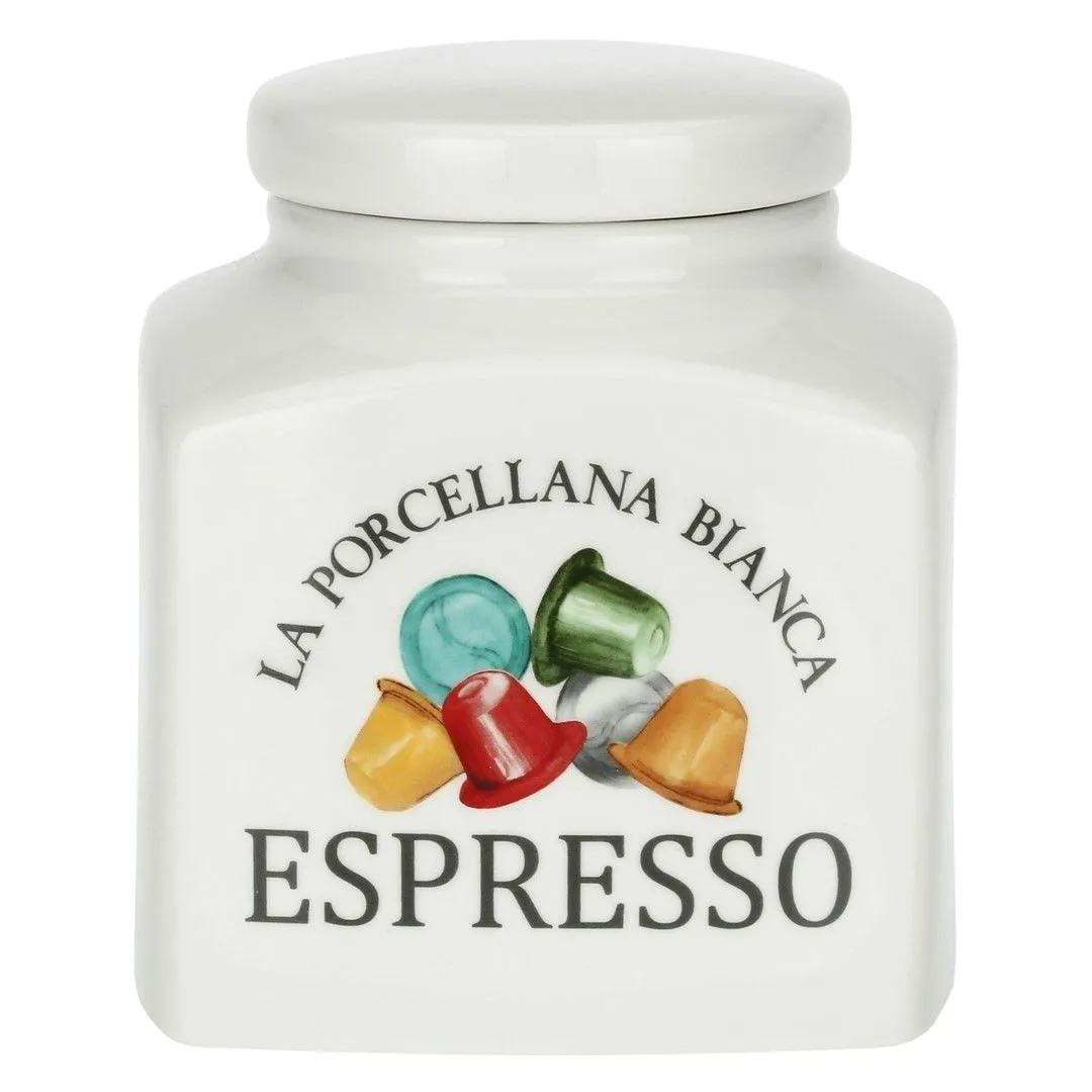 LA PORCELLANA BIANCA CONSERVA Pojemnik na kapsułki do espresso 1.8 ltr