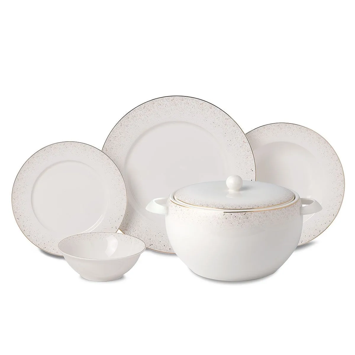 Korkmaz A8364 Perla Collection 60-częściowy zestaw obiadowy