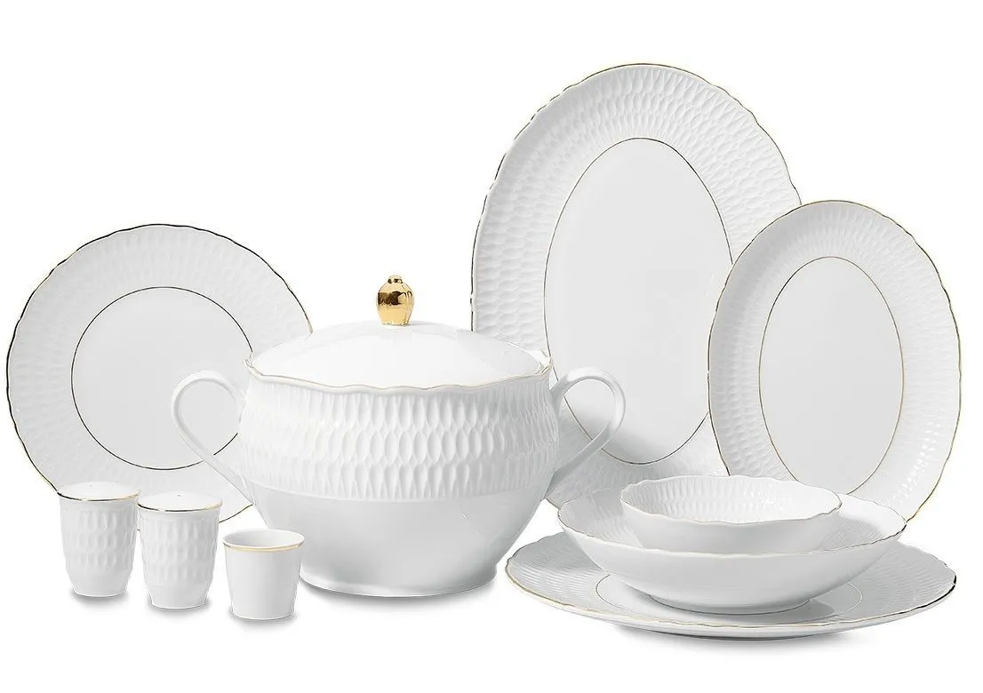 Korkmaz A8988 Sofia Collection 60-częściowy zestaw obiadowy
