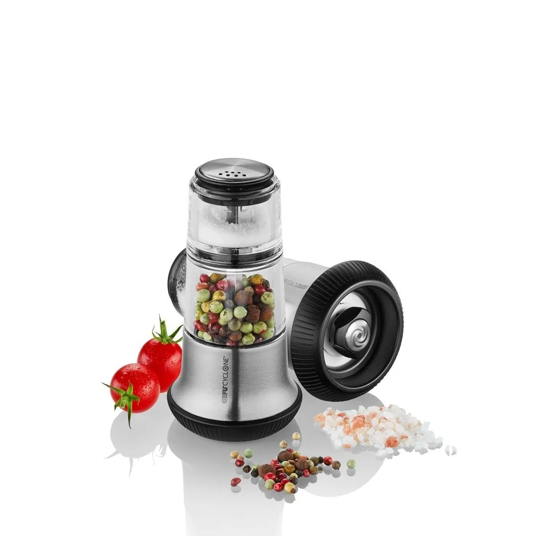 GEFU X-PLOSION® Młynek do pieprzu z solniczką srebrny