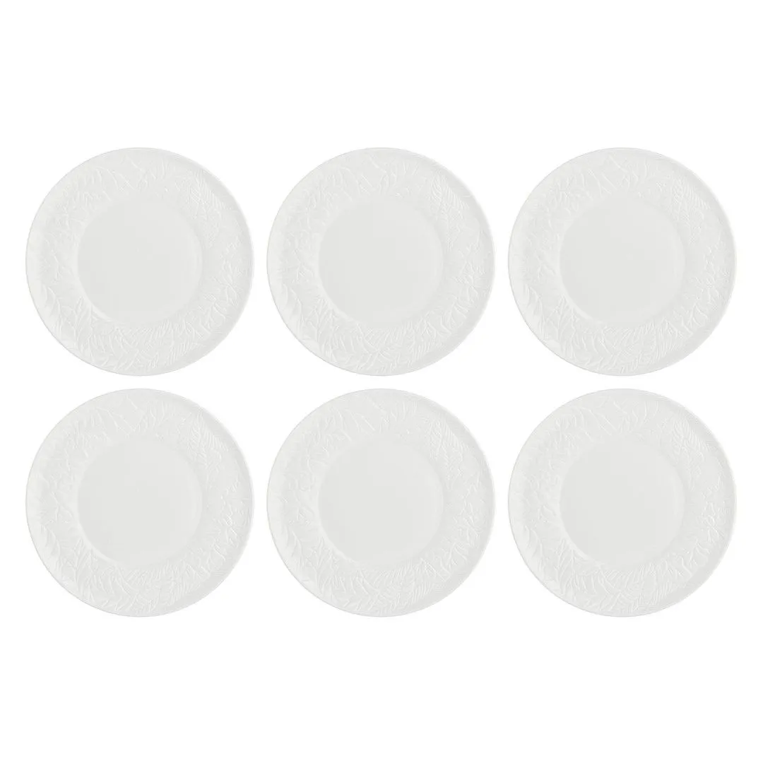 LA PORCELLANA BIANCA BOSCO Zestaw 6 talerzy do sałatek 21.5 cm