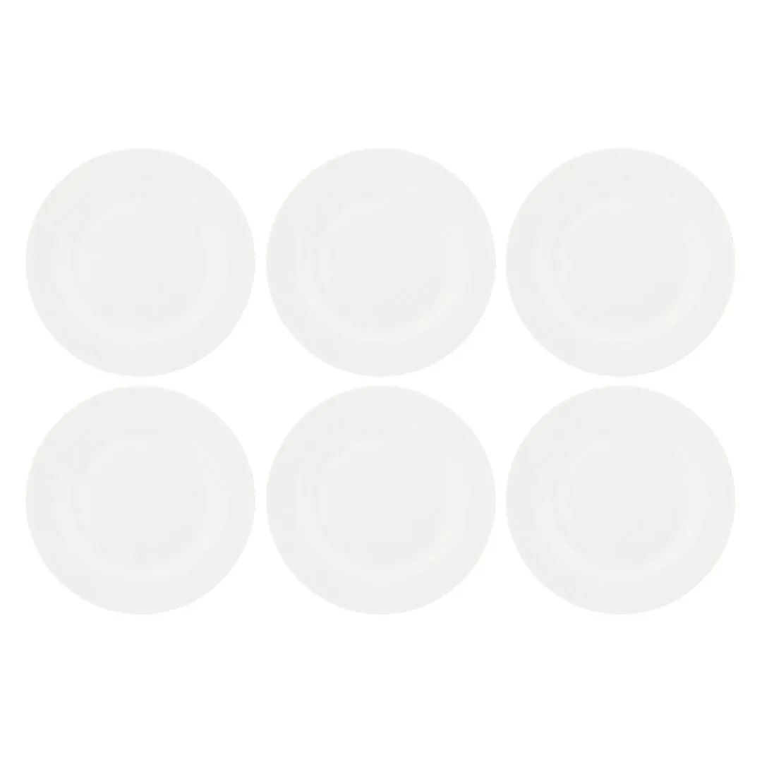LA PORCELLANA BIANCA ESSENZIALE Zestaw 6 talerzy obiadowych z rantem 27 cm