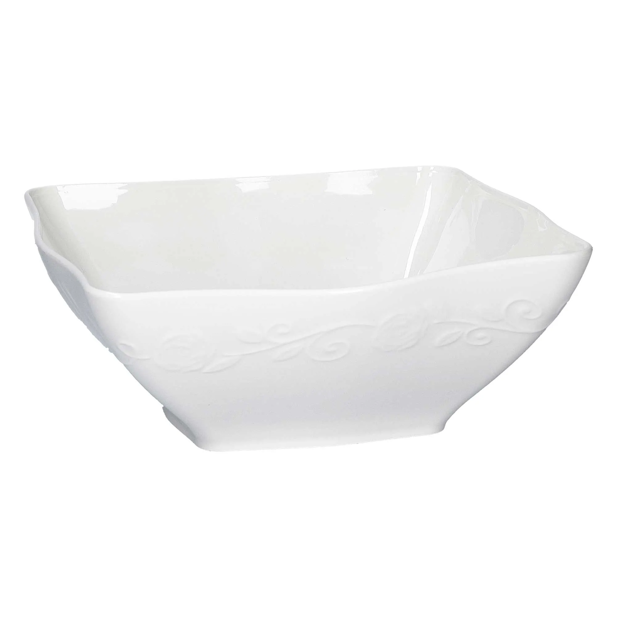 LA PORCELLANA BIANCA FLORENTINA Zestaw 2 misek kwadratowych głębokich 22 cm