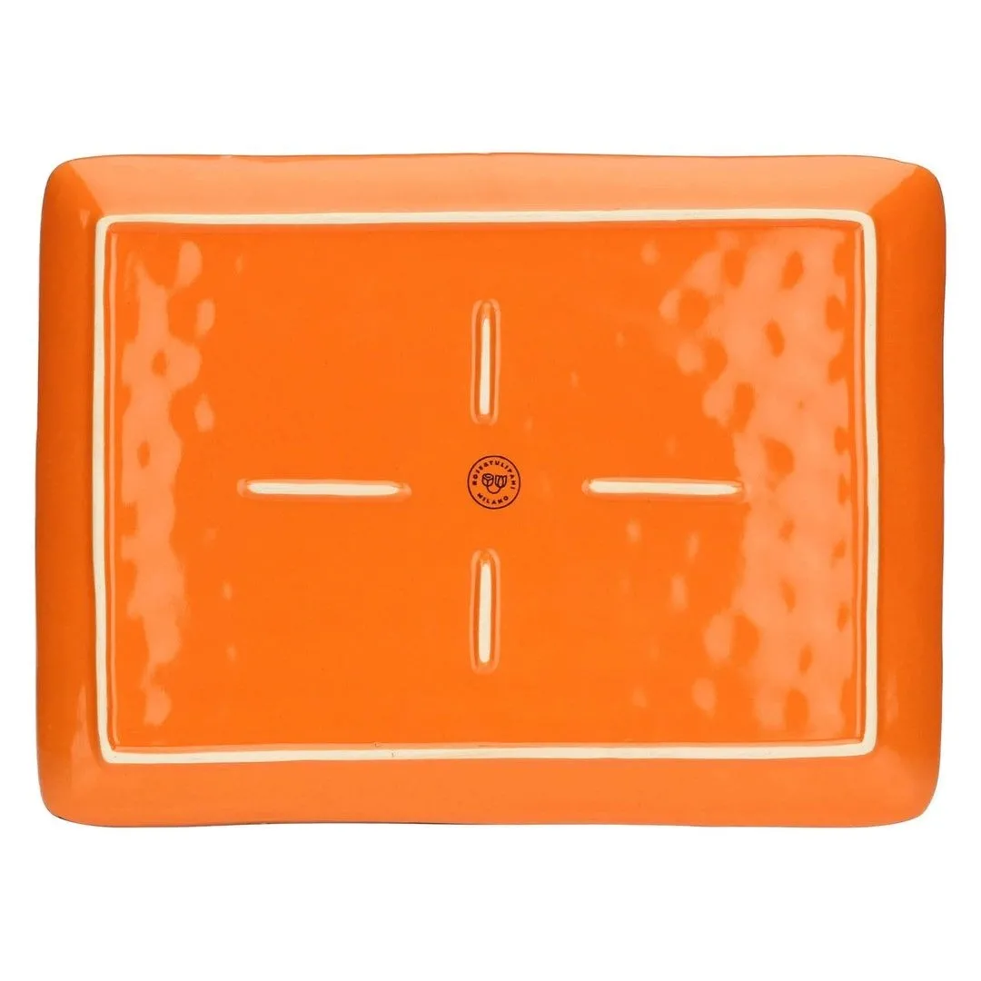 ROSE&TULIPANI CONCERTO ARANCIONE Taca prostokątna 36 x 26.5 cm