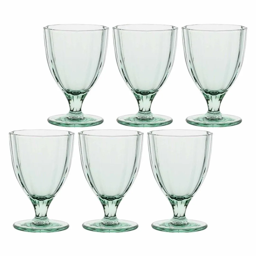 ROSE&TULIPANI AMAMI Zestaw 6 kieliszków 300 ml jasnozielony