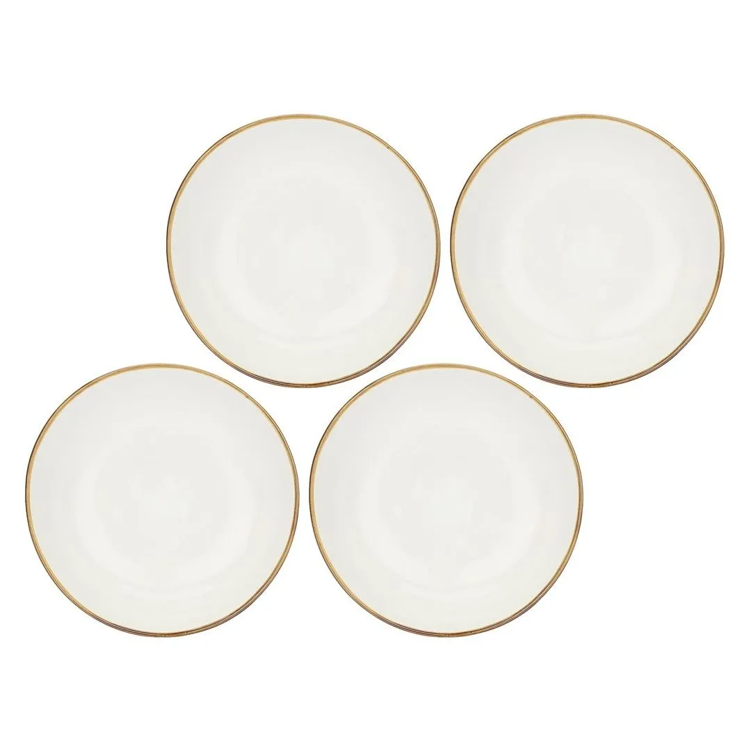 ROSE&TULIPANI CONCERTO AVORIO Zestaw 4 talerzy do zupy 21 cm