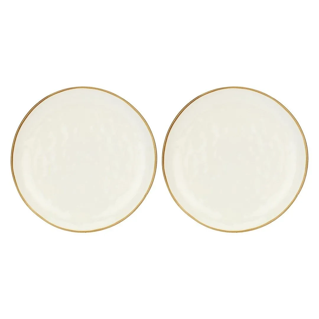 ROSE&TULIPANI CONCERTO AVORIO Zestaw 2 półmisków okrągłych 32 cm
