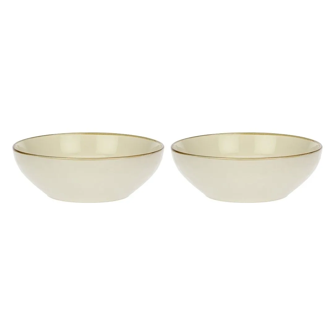 ROSE&TULIPANI CONCERTO AVORIO Zestaw 2 misek do sałatek 26 cm