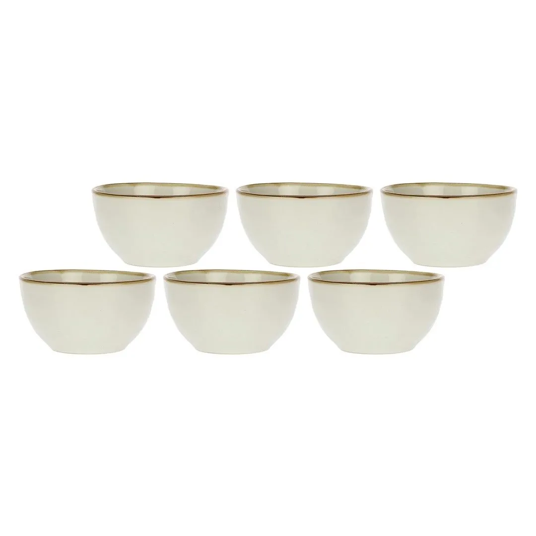 ROSE&TULIPANI CONCERTO AVORIO Zestaw 6 misek na owoce 11 cm