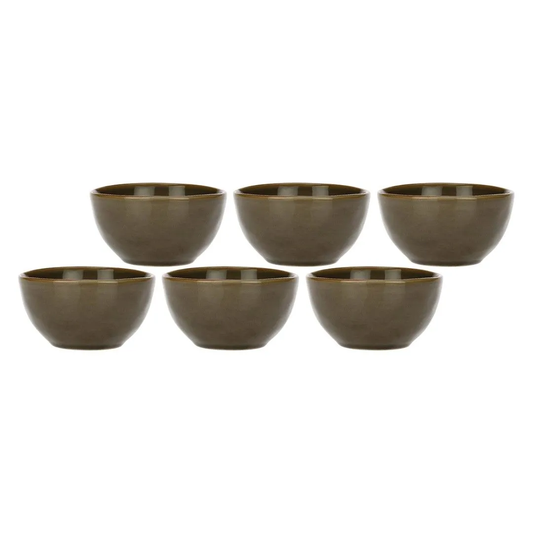 ROSE&TULIPANI CONCERTO GRIGIO TORTORA Zestaw 6 misek na owoce 11 cm