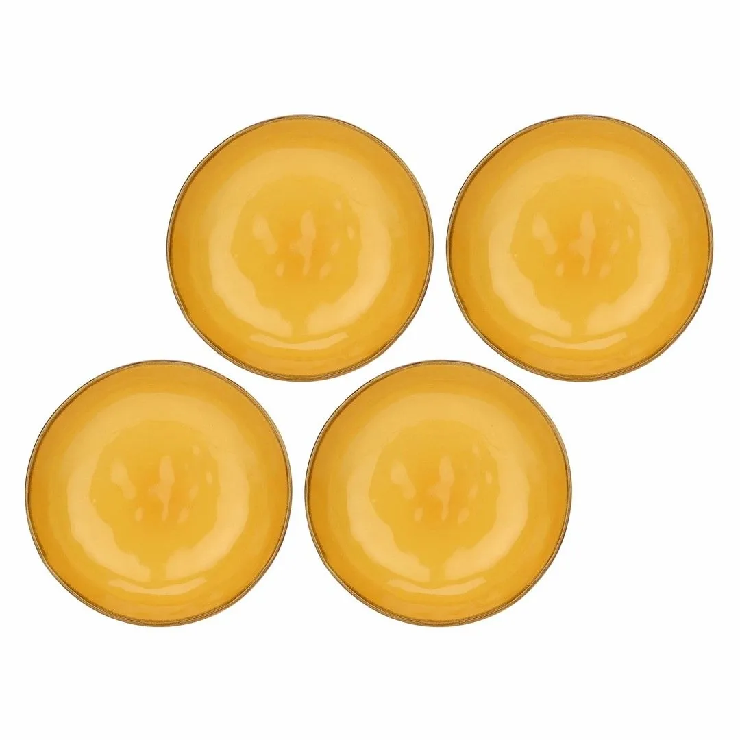 ROSE&TULIPANI CONCERTO OCRA Zestaw 4 talerzy do zupy 21 cm