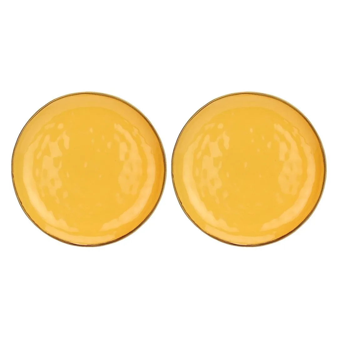 ROSE&TULIPANI CONCERTO OCRA Zestaw 2 półmisków okrągłych 32 cm