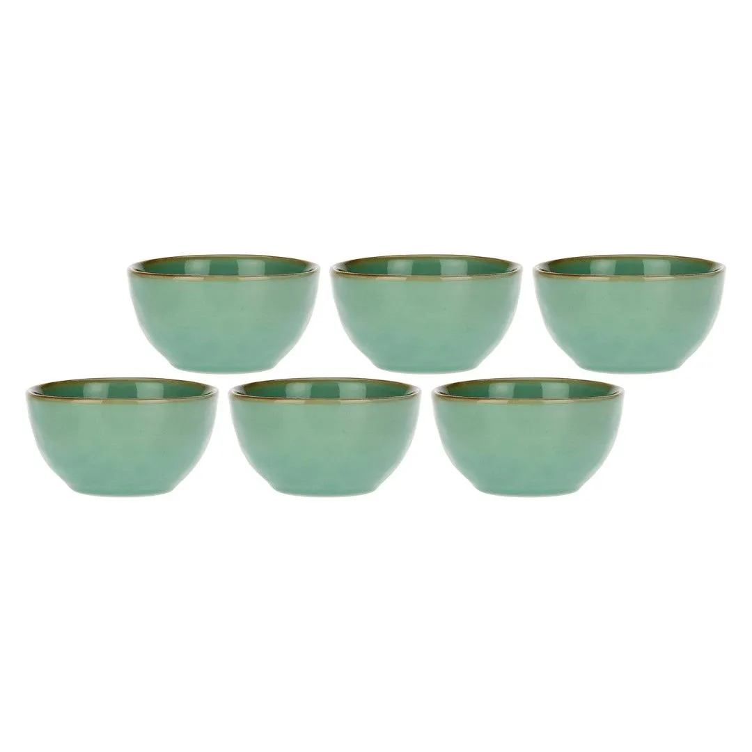 ROSE&TULIPANI CONCERTO VERDE ACQUA Zestaw 6 misek na owoce 11 cm