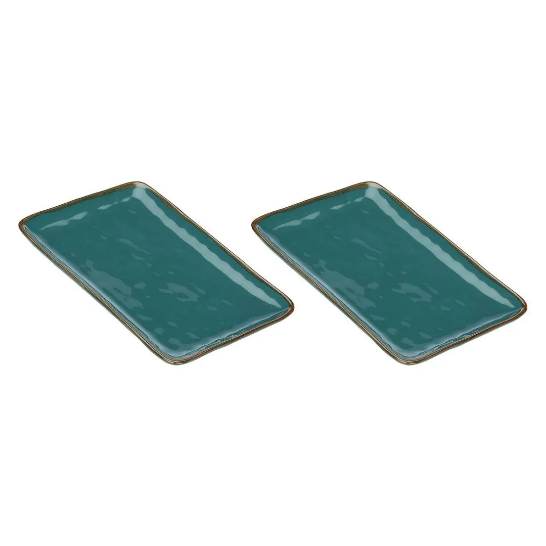 ROSE&TULIPANI CONCERTO OTTANIO Zestaw 2 tac prostokątnych 27 x 19 cm